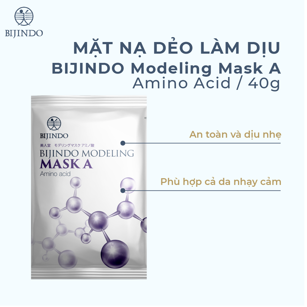 Combo 3 Mặt Nạ Dẻo Làm Dịu Da BIJINDO Modeling Mask A (Amino Acid) 40g