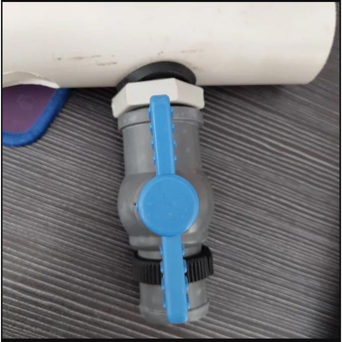 Van khóa khởi thủy ống dẹt- phun mưa 34mm + Zoong cao su