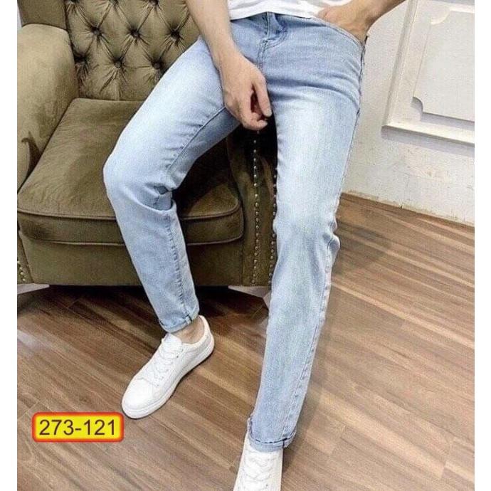Quần Dài Jeans Nam Rách Chất liệu Co dãn Thời trang Cao cấp Phong cáchTrẻ trung cực hot