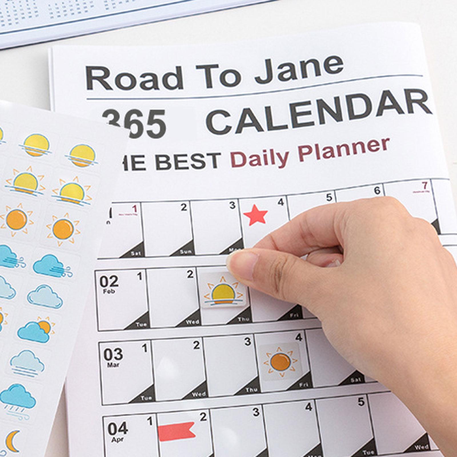 Yearly Calendar Planner Hanging Planner Calendar for Home Tasks Special Events