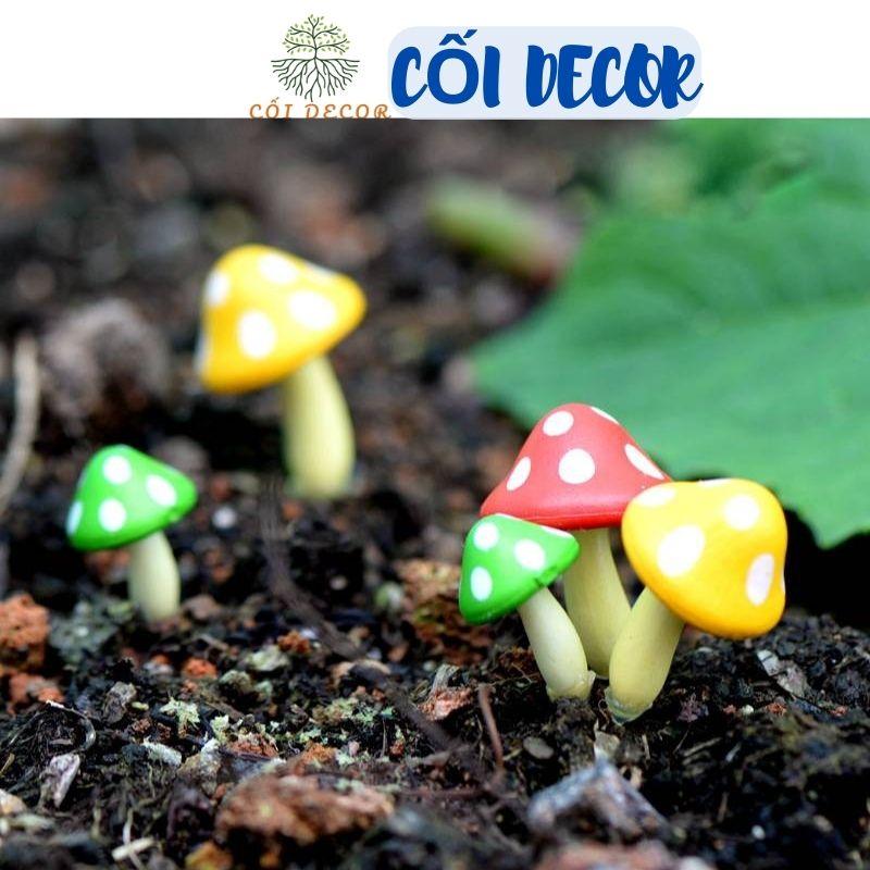 Tiểu cảnh mini ️ Nấm nhọn trang trí tiểu cảnh, sân vườn, sen đá, sân vườn, bể cá, bể terrarium