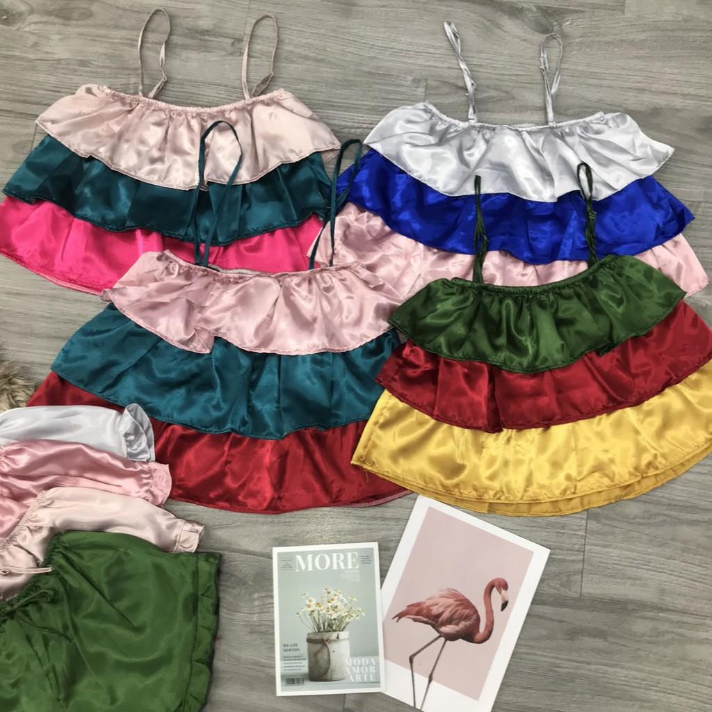 Sét Đồ ngủ Phi lụa 3 tầng