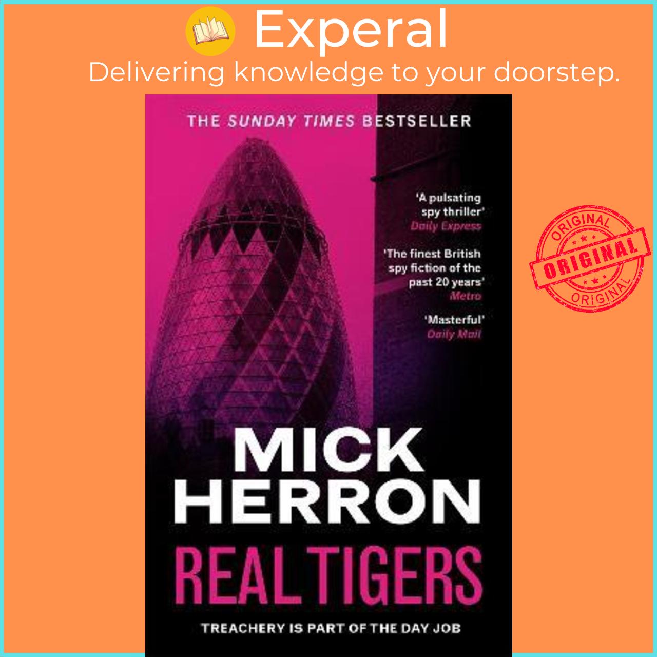 Hình ảnh Sách - Real Tigers : Slough House Thriller 3 by Mick Herron (UK edition, paperback)