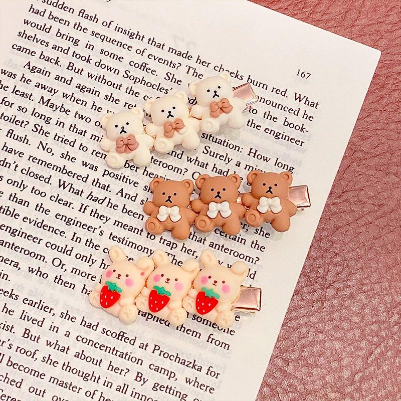 KẸP GẮN GẤU 3D MÀU NGỌT NGÀO CÔNG CHÚA CỰC XINH-NUNAM SHOP