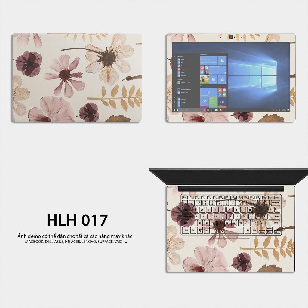 Miếng Dán Laptop Mẫu Hoa Lá HLH 017 - Skin Dán bảo vệ Laptop Dành cho tất cả các máy