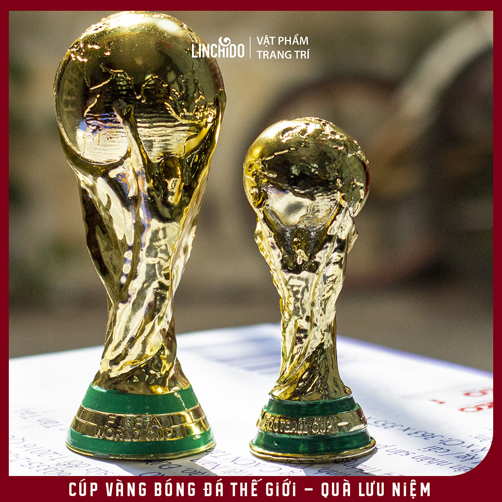 Cúp Vàng Bóng Đá Thế Giới - Quà Lưu Niệm Dành Cho Người Hâm Mộ Bóng Đá - Phiên bản 15 CM