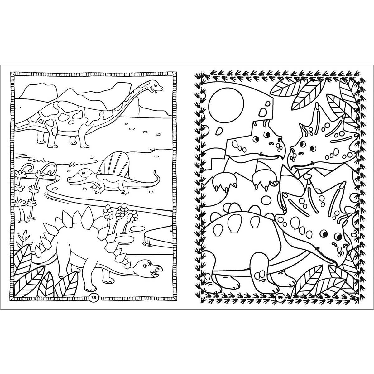 Sách Lots of Things to Do and Colour - Dinosaurs, Things That Go and Fun Adventures