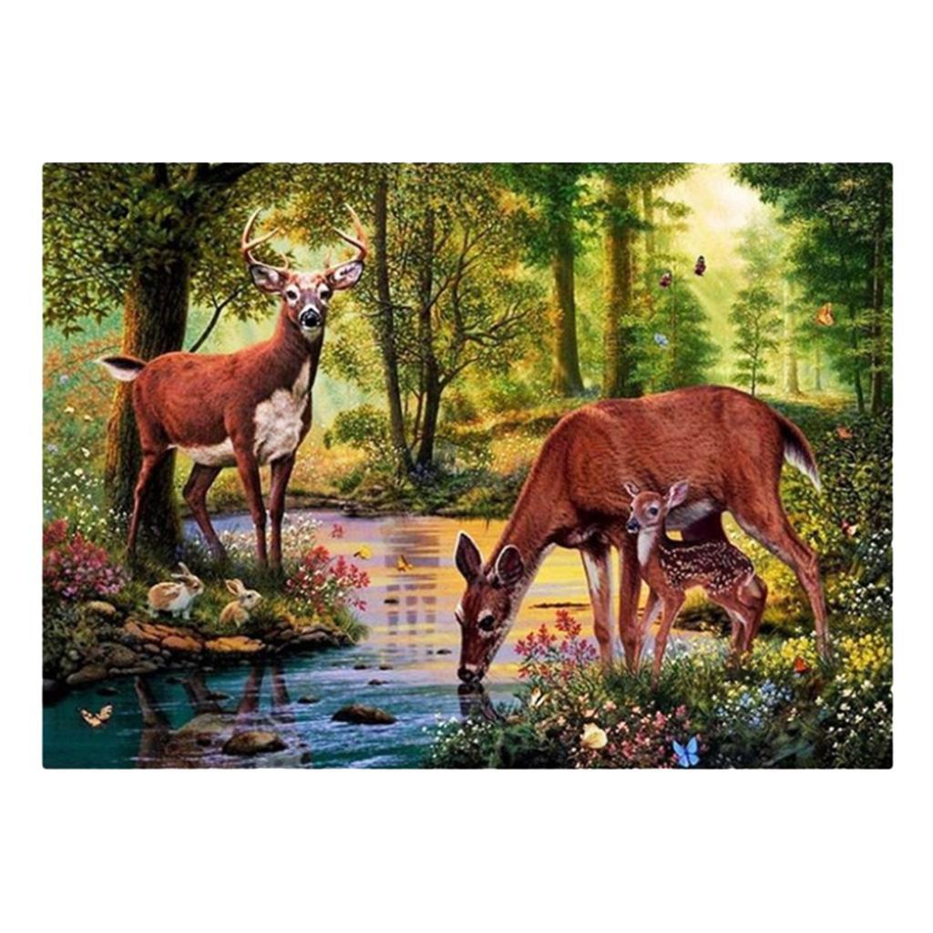 DIY 5D Diamond Embroidery Painting Animals Cross Stitch Kit Home Decoration