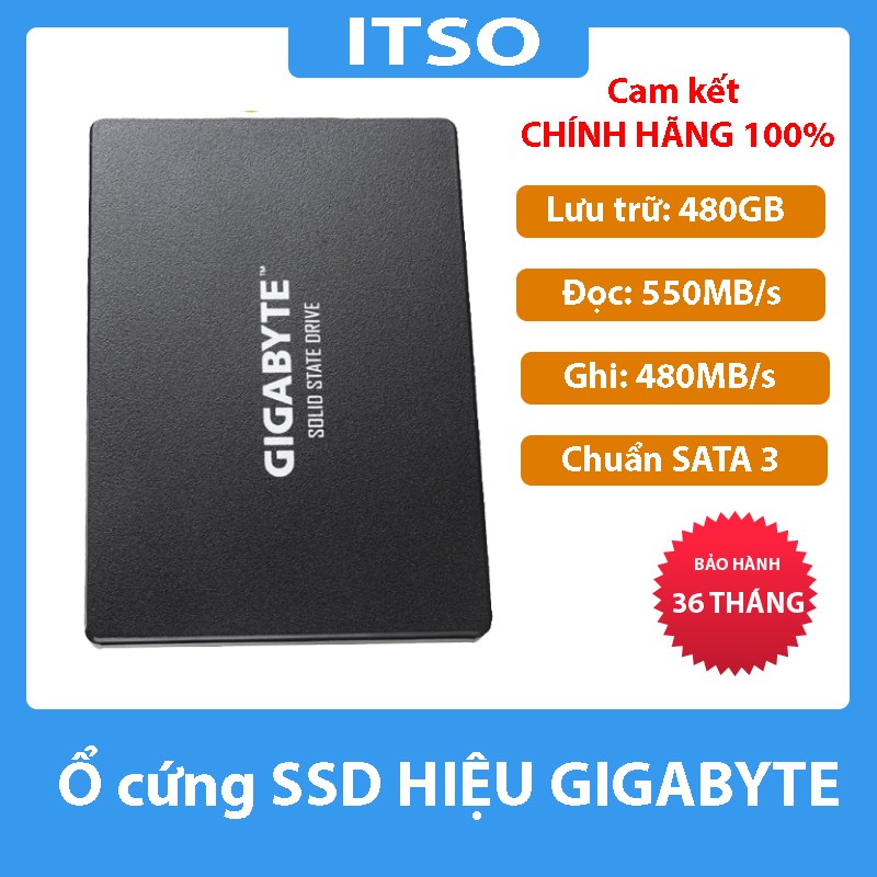 Ổ Cứng SSD Gigabyte 480Gb (SATA 6.0Gb/s) - Hàng Chính Hãng