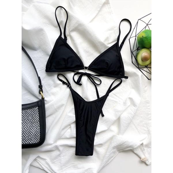 B76606 - Basic Bikini Kết Hợp Trái Tim Nhỏ Xinh Yêu Điểm Nhấn - Đồ Bơi 2 Mảnh Gợi Cảm Cho Nữ