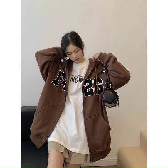 Áo khoác nỉ nam nữ in hình 5d chắc chắn, Áo Sweater dáng rộng Ulzzang Hàn Quốc, KHOÁC FORM RỘNG, Áo Khoác Nỉ Khóa Zip in F426 - Hoodie dáng thụng form rộng dài tay, kiểu dáng basic, thiết kế trẻ trung