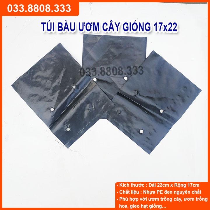 TÚI BẦU VUÔNG ĐEN DÙNG ƯƠM CÂY 1KG- CHẬU ƯƠM CÂY BỀN ĐẸP