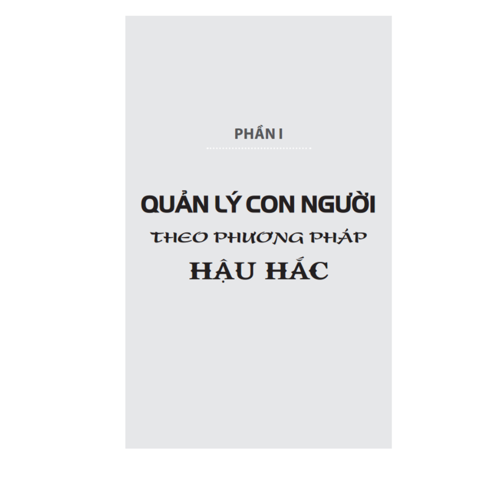 Hậu Hắc Học - Thuật Quản Người - Tái Bản