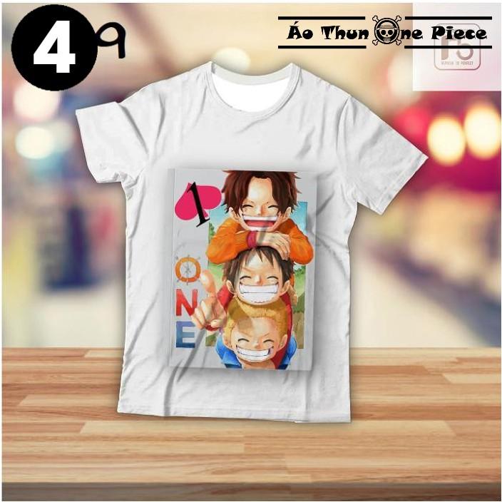 ️️Áo Thun In Hình Monkey D. Luffy One Piece Chibi Dễ Thương Giá Rẻ