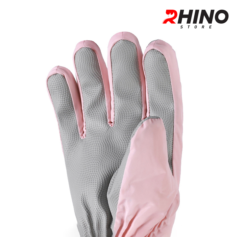 Găng tay, bao tay Nữ mùa đông lót lông cừu Rhino G907 giữ ấm, chống gió logo cute