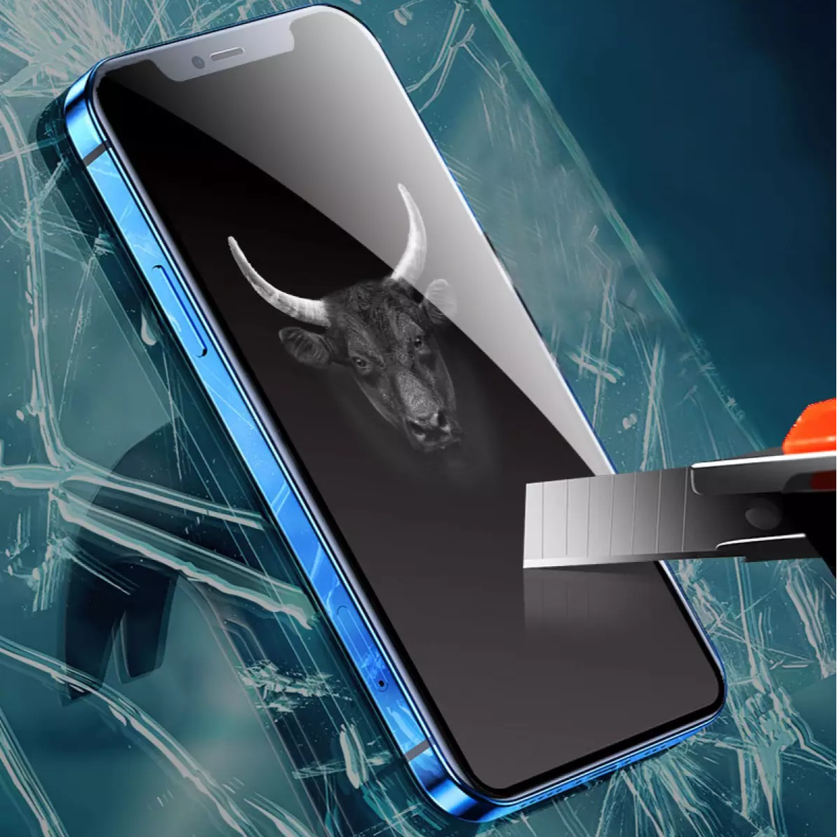 Miếng Dán Kính Cường Lực MIPOW KINGBULL PREMIUM SILK HD cho iPhone 13 / 13 Pro / 13 Pro Max - Hàng Chính Hãng
