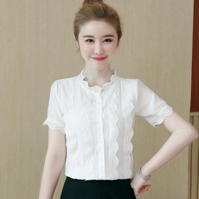 Áo viền ren cộc tay cực đẹp