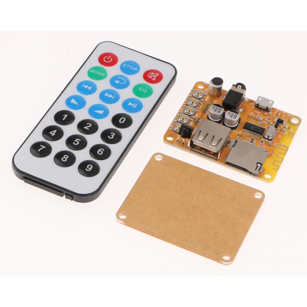 MP3 Decode Board with Remote&Cable DIY Bluetooth Module Aux Audio Player