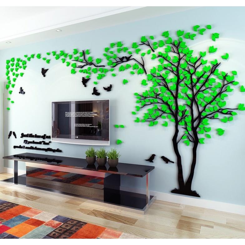 Decal 3D trang trí tường nhà cửa Home Decor Bedroom Living Room Wallstickers