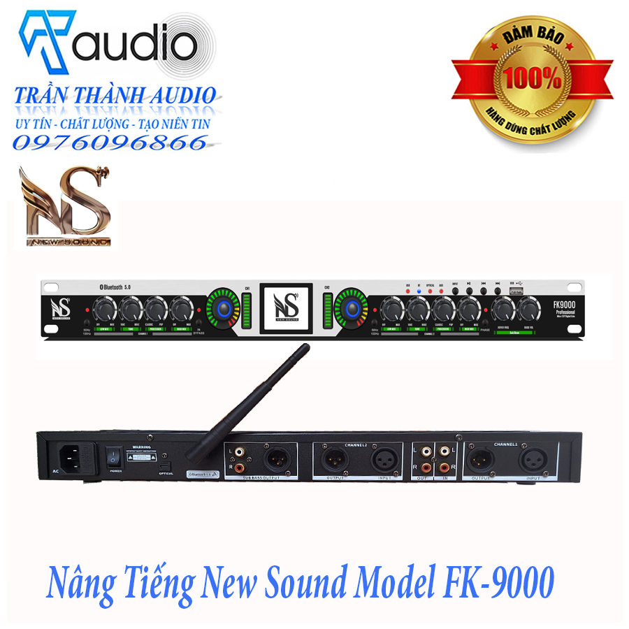 Nâng Tiếng New Sound Model FK9000 hàng chính hãng nhập khẩu 2023 Có cổng quang optical , Bluetooth Bảo Hành 24 tháng