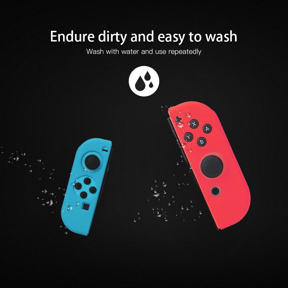 Bộ điều khiển trò chơi BUBM có Nắp đậy bảo vệ Vỏ silicon mềm Thay thế cho Nintendo Switch