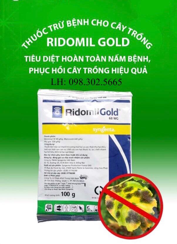 Chế phẩm trừ bệnh Ridomil Gold 68WG 100gr