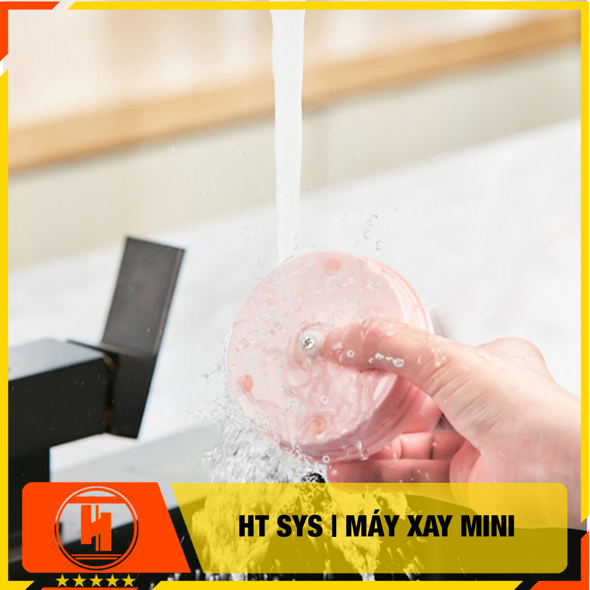 Máy xay  mini HT SYS - Sạc Điện -  Máy Xay Hành, Tỏi, Rau Củ ,Thịt Dung Tích 250ml - 3 Lưỡi dao - Hàng Nhập Khẩu