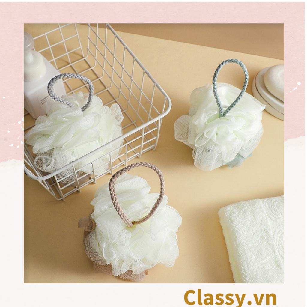Bông tắm tạo bọt nhà tắm 2 màu kích thước lớn phù hợp vệ sinh cơ thể hàng ngày PK1717