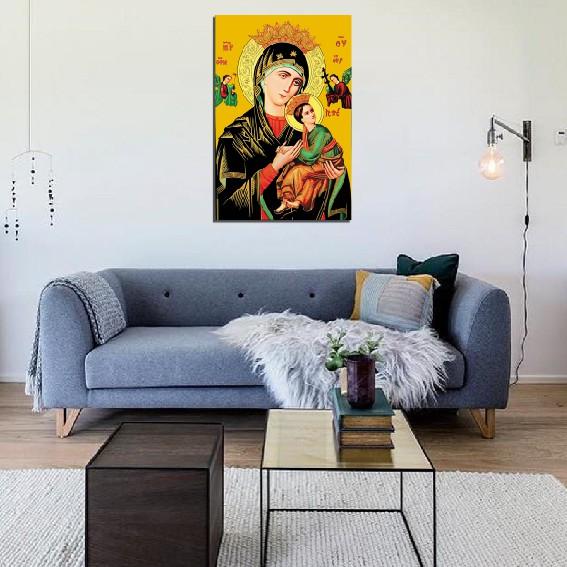 Tranh công giáo - Hình đức mẹ mary gỗ MDF