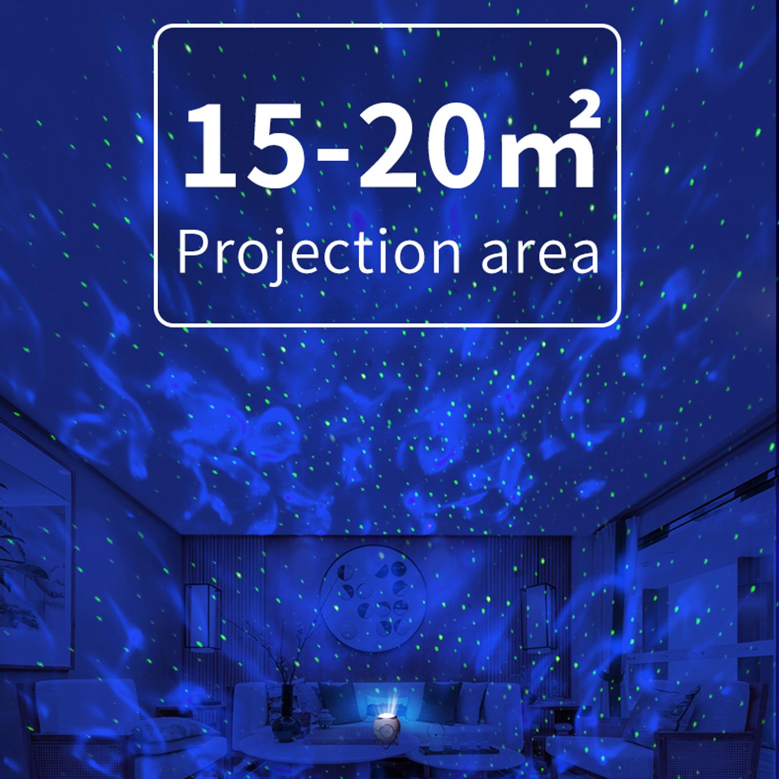 Planet Projector Light Creative Bedroom Night Light Planet Star Projector Light BT Music USB Ambient Light