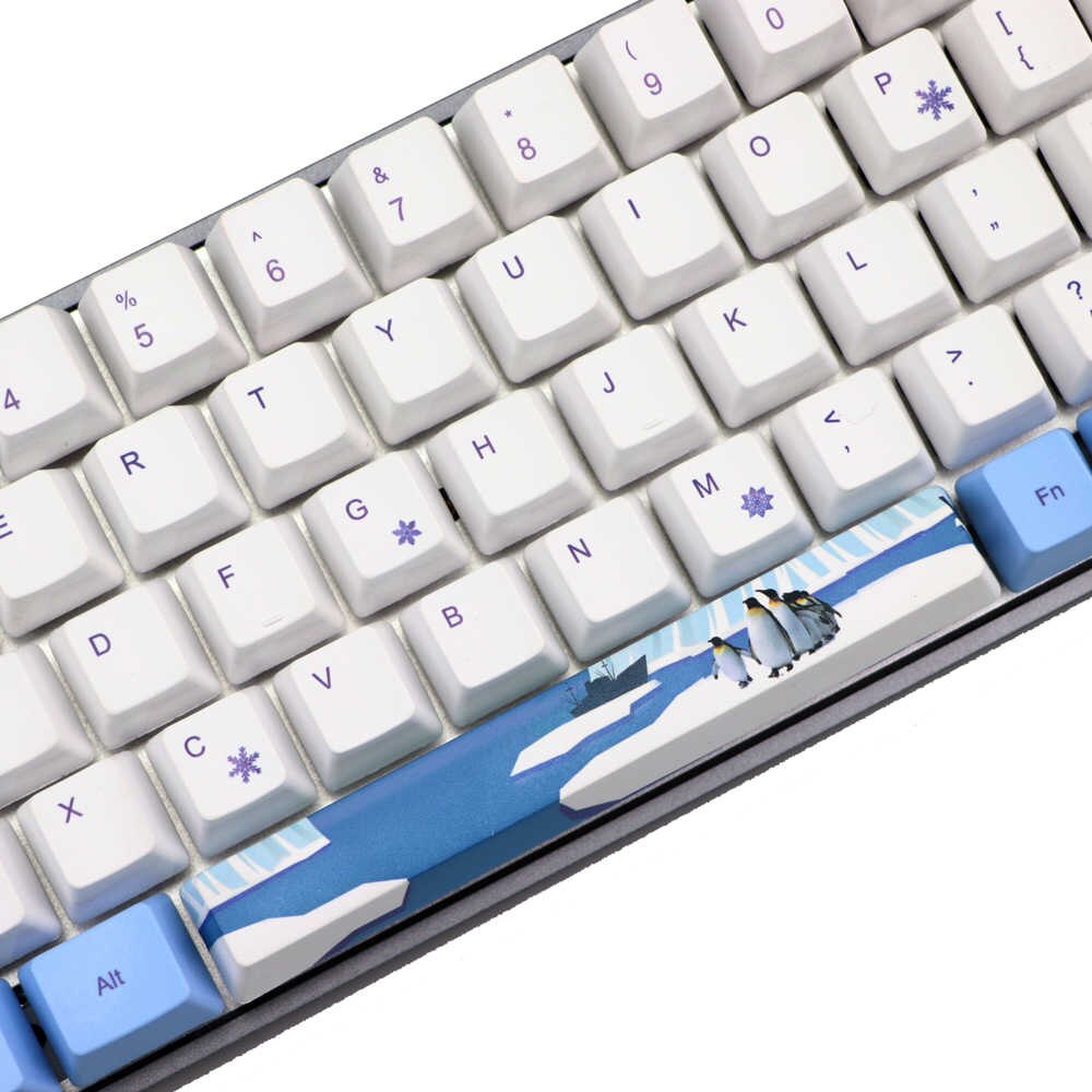 Keycap (mũ phím) PBT dành cho Bàn phím cơ không dây RK61 – Chính hãng Royal Kludge. 61 phím, công nghệ in Dye – sub, bền đẹp. OEM Profile.