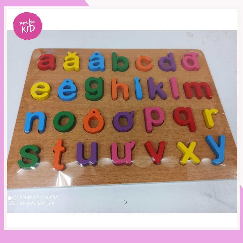 Bảng Chữ Cái Tiếng Việt Bằng Gỗ - Đồ Chơi Gỗ Thông Minh Cho Bé giúp bé Phát triển khả năng tư duy logic