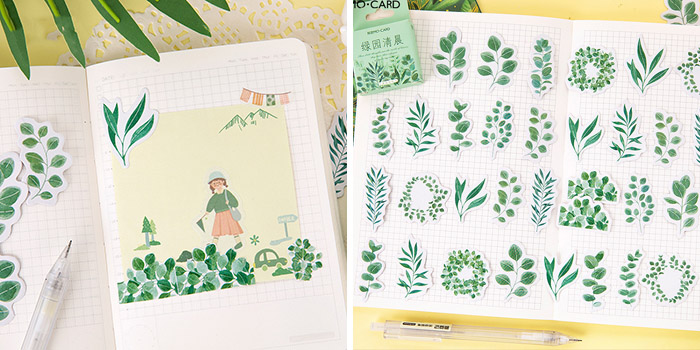 Quà tặng LuvGift set trang trí sổ Bullet Journal Natural Luv99