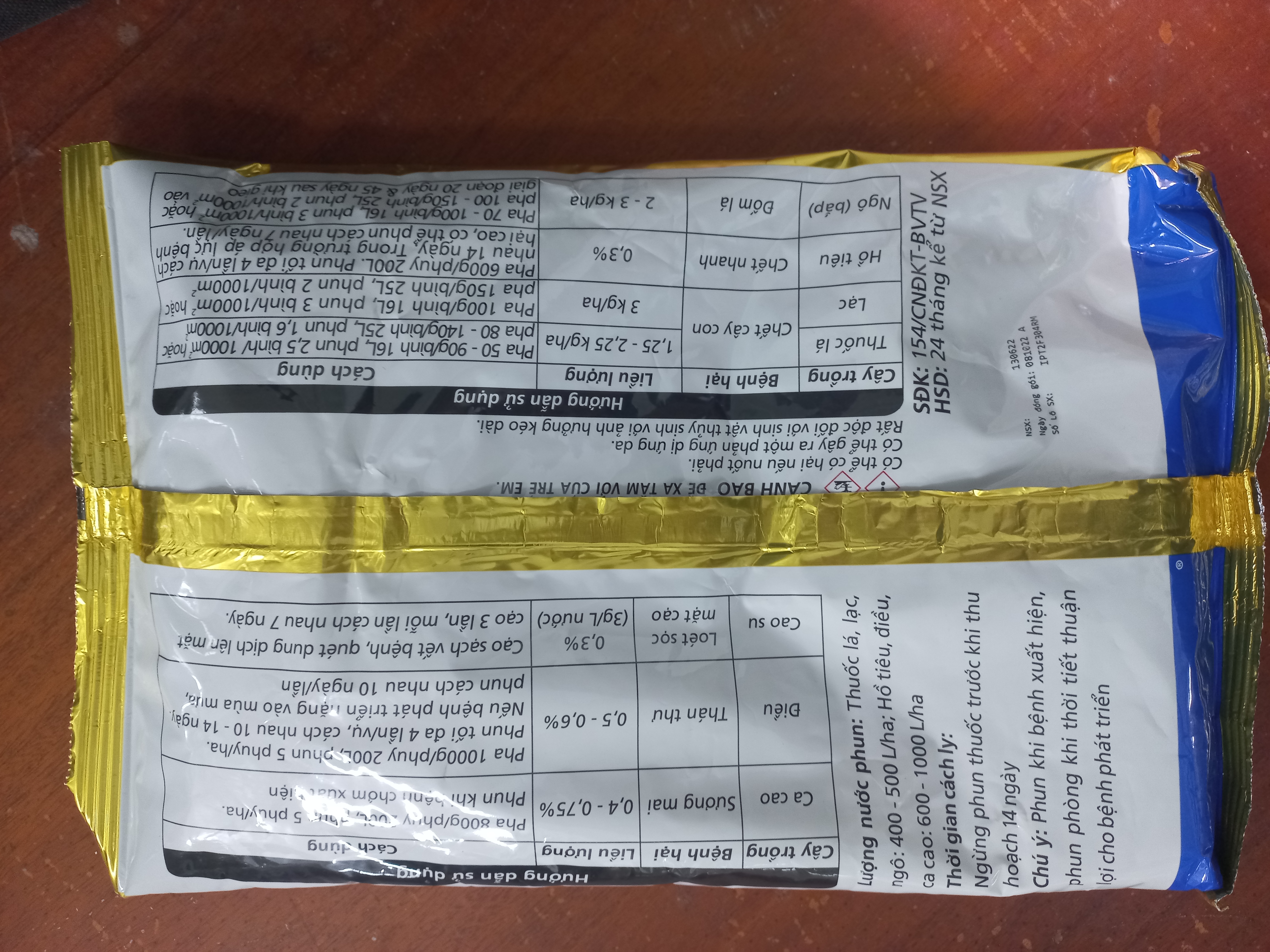 Thuốc trừ nấm bệnh Ridomil Gold 68WG 1kg