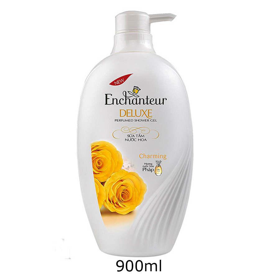 Sữa tắm nước hoa Enchanteur Charming 900ml+Tặng túi sữa tắm Enchanteur 450ml