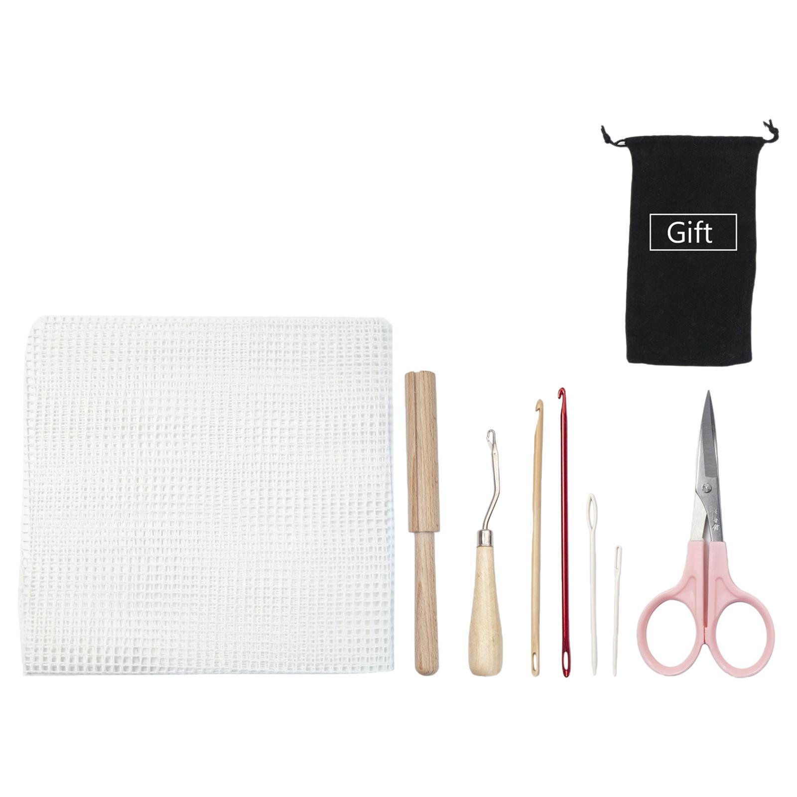 Latch Hook Rug Kit Decoration DIY Canvas Carpet Making Kit for Women