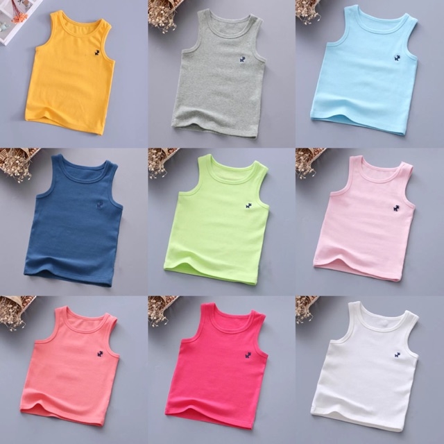 Áo ba lỗ bé trai bé gái cotton 100% mềm mịn