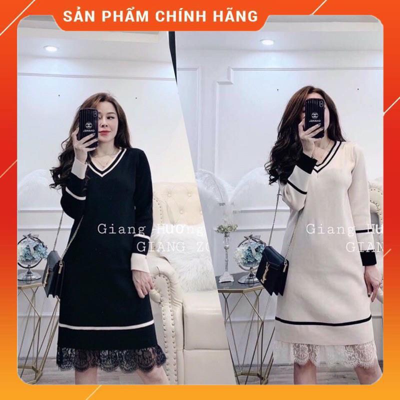 Váy len bầu cao cấpthiết kế sang chảnh mặc đi làm đi chơi đều đượcFree size 45~ 67kg