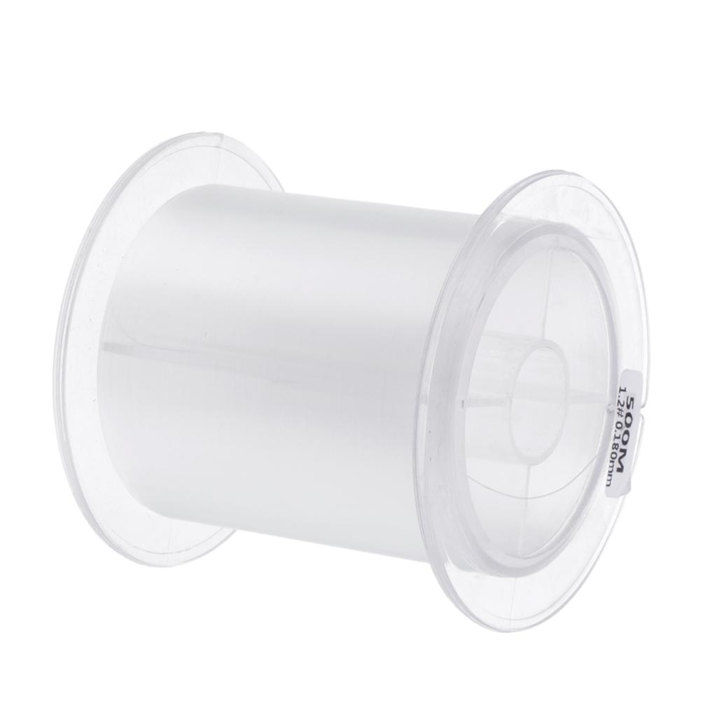 Roll of 500m Super Strong Nylon Transparent Fishing Line Fishing Tackle