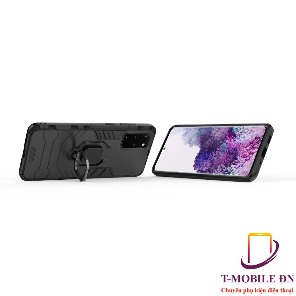 Ốp lưng cho Samsung S20 / S20+ Plus/ S20 Ultra iron - man chống sốc kèm nhẫn xoay chống xem video bảo vệ camera
