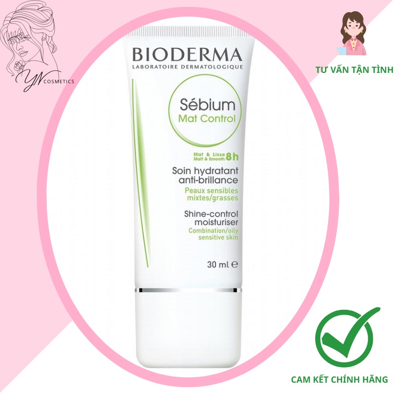 Kem Dưỡng Kiểm Soát Dầu Nhờn Bioderma Sébium Mat Control 30ml  YN COSMETICS