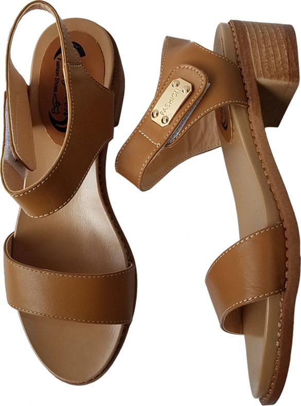 Giày Sandal Cao Gót BIGGBEN Da Bò Thật SDCG44