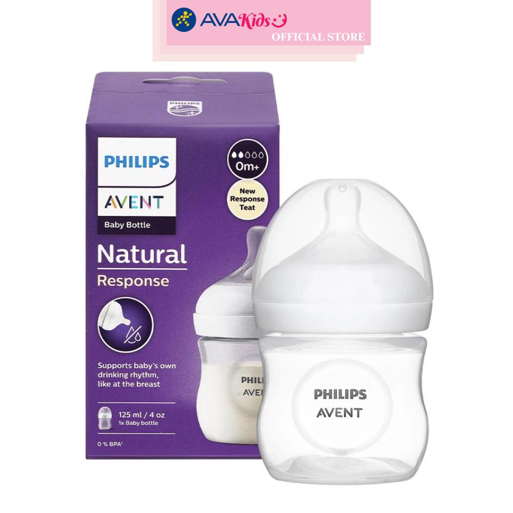 Bình sữa nhựa PP Philips Avent SCY900/01 cổ rộng 125 ml (0 - 1 tháng)