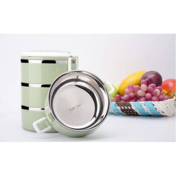 Cặp Lồng Lúa Mạch 4 Tầng Giữ Nhiệt Cao Cấp