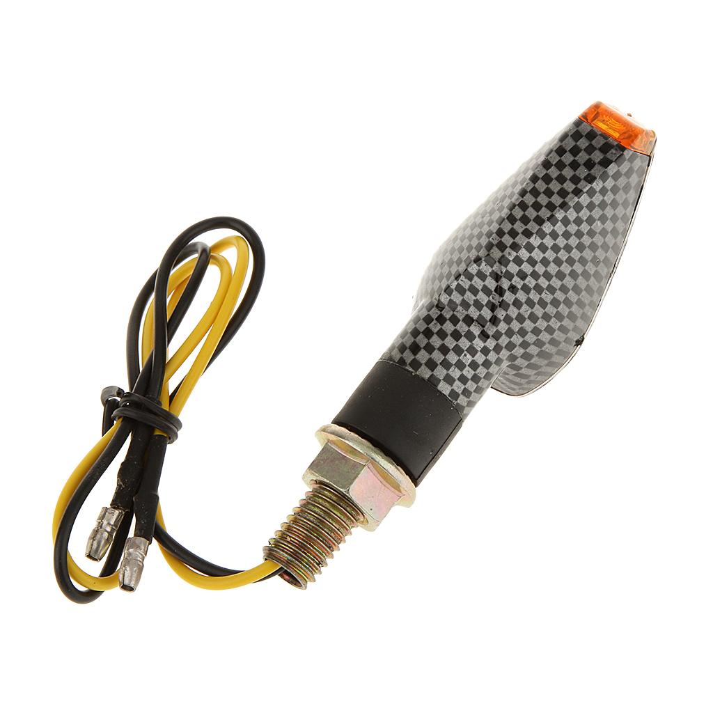 2x Universal Motorcycle Bike LED  Blinker Lights Indicator Amber