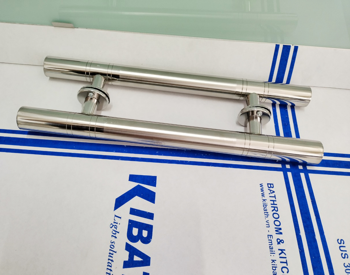 Tay Nắm Cửa Cổng Kibath Inox 304 Ống Phi 32, Cặp 2 cái, KB-904