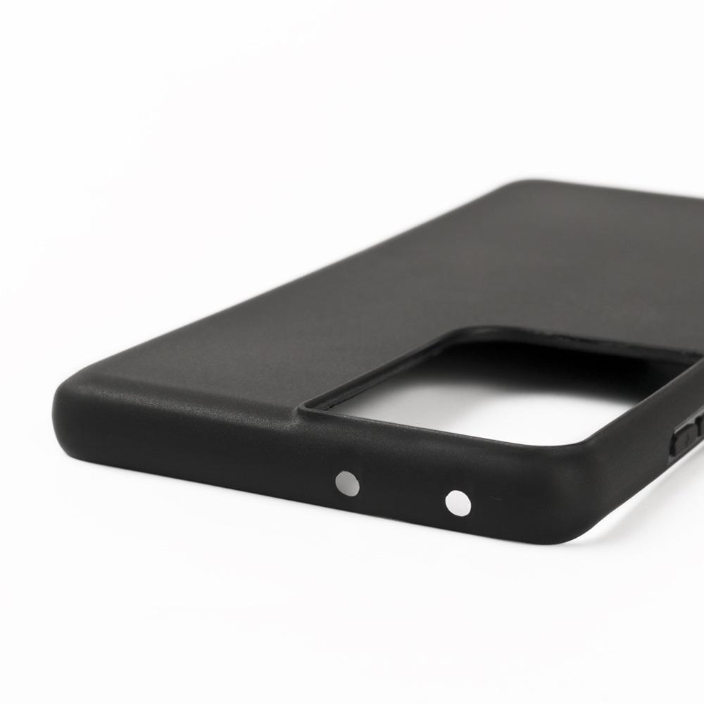Ốp lưng silicone dẻo màu đen chống bám vân tay dành cho SamSung Galaxy S21 Ultra