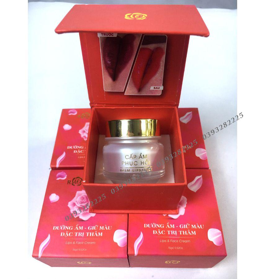 HOT Dưỡng ẩm phục hồi môi Rose Lip kích màu sau phun xăm chống thâm loang