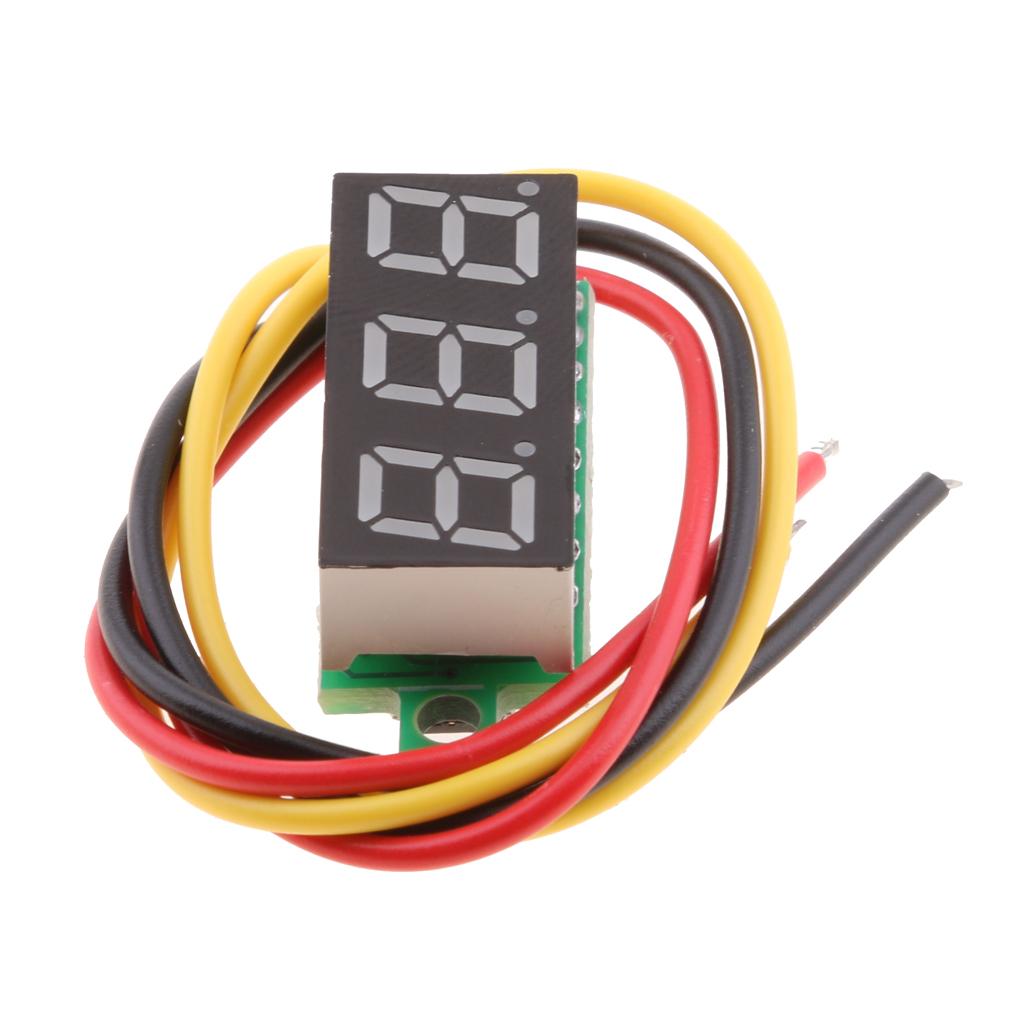 20x DC 0-100V 0.28" Three-Wire Panel Digital Voltmeter Voltage Meter Tester