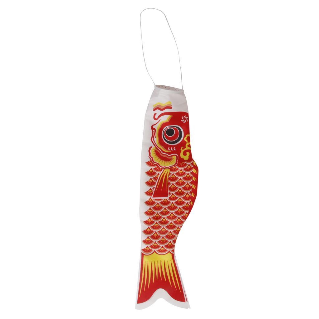 6pcs Japanese Boys Day Windsock Carp Flag KoiNobori Wind Streamer Fish 55cm